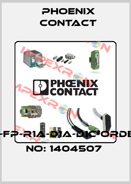 SI-FP-R1A-D1A-D1C-ORDER NO: 1404507  Phoenix Contact