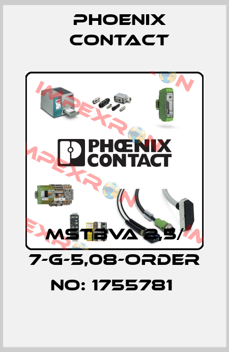 MSTBVA 2,5/ 7-G-5,08-ORDER NO: 1755781  Phoenix Contact
