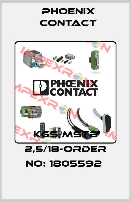 KGS-MSTB 2,5/18-ORDER NO: 1805592  Phoenix Contact