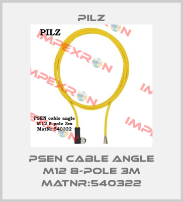 PSEN cable angle M12 8-pole 3m MatNr:540322 Pilz