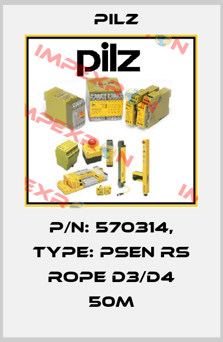 p/n: 570314, Type: PSEN rs rope d3/d4 50m Pilz