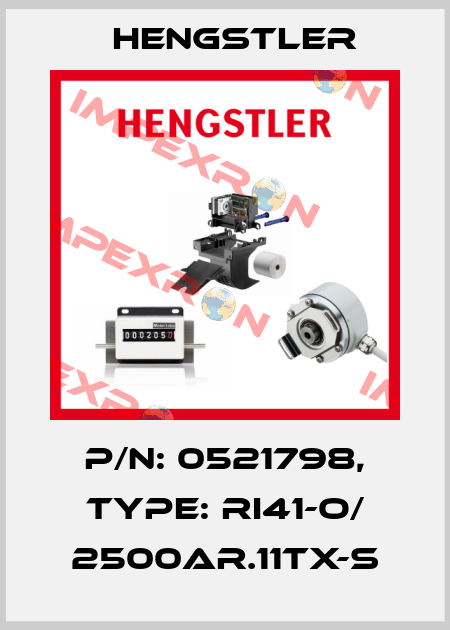 p/n: 0521798, Type: RI41-O/ 2500AR.11TX-S Hengstler