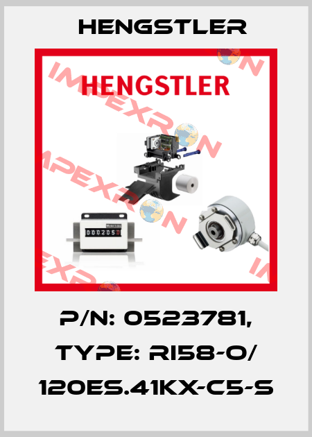 p/n: 0523781, Type: RI58-O/ 120ES.41KX-C5-S Hengstler