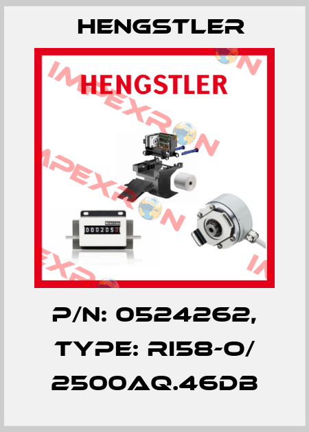 p/n: 0524262, Type: RI58-O/ 2500AQ.46DB Hengstler