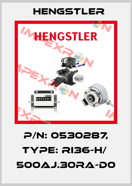 p/n: 0530287, Type: RI36-H/  500AJ.30RA-D0 Hengstler
