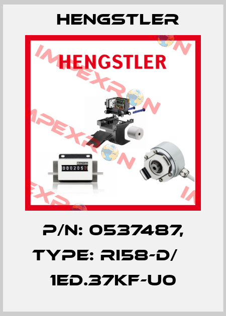 p/n: 0537487, Type: RI58-D/    1ED.37KF-U0 Hengstler