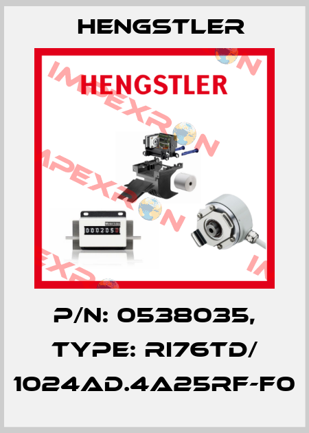 p/n: 0538035, Type: RI76TD/ 1024AD.4A25RF-F0 Hengstler