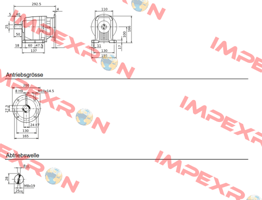 C222P 2.7 P90 B3 - B1410008 Bonfiglioli