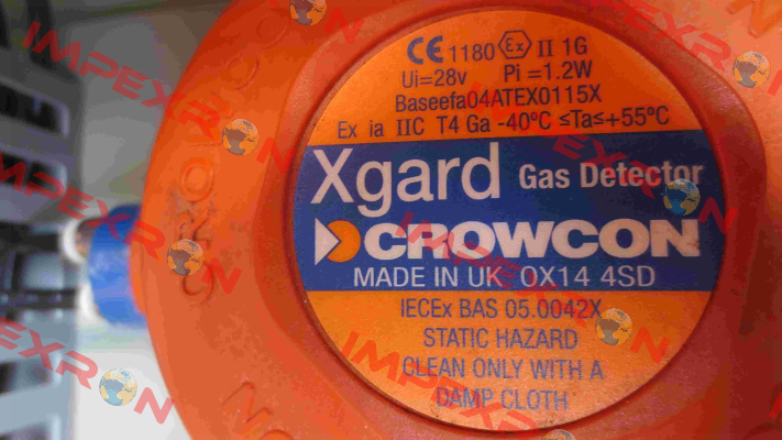 XGARD Type 1 O2 0-25% Vol  Crowcon