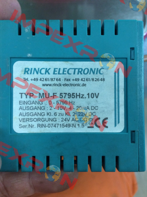 MU-F-INI  Rinck Electronic