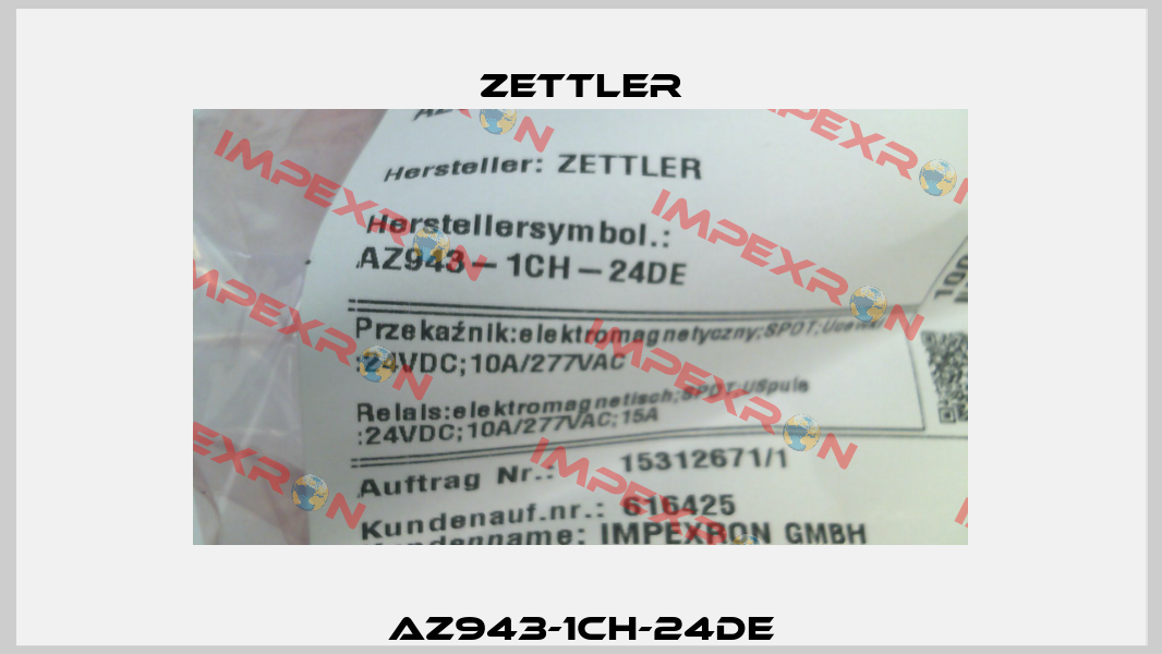 AZ943-1CH-24DE Zettler
