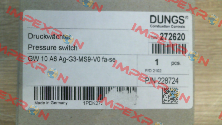 228 724 / GW 10 A6 Ag-G3-MS9-V0 fa-se Dungs