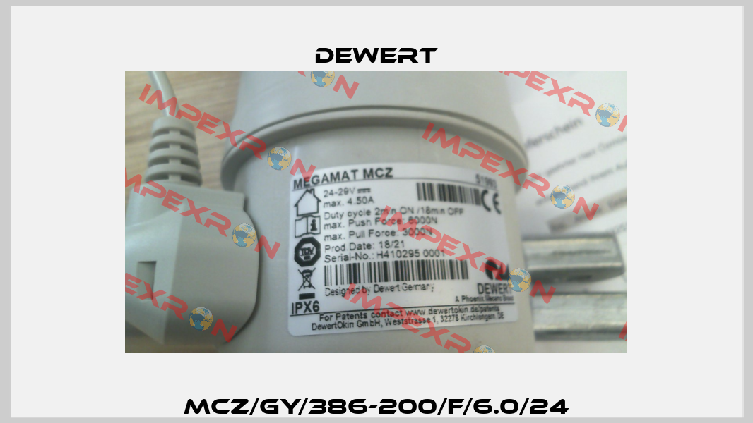MCZ/GY/386-200/F/6.0/24 DEWERT