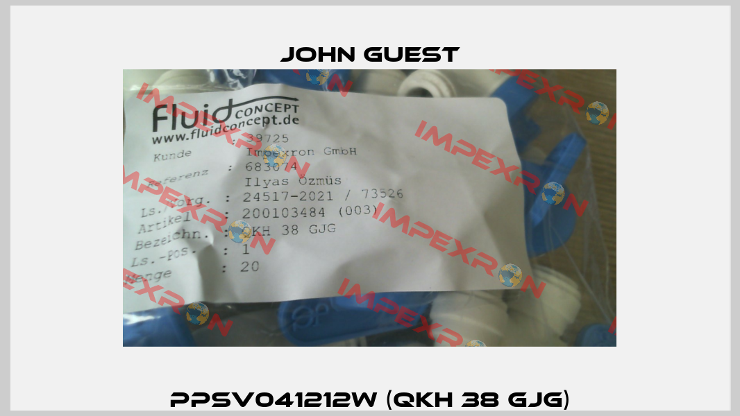 PPSV041212W (QKH 38 GJG) John Guest