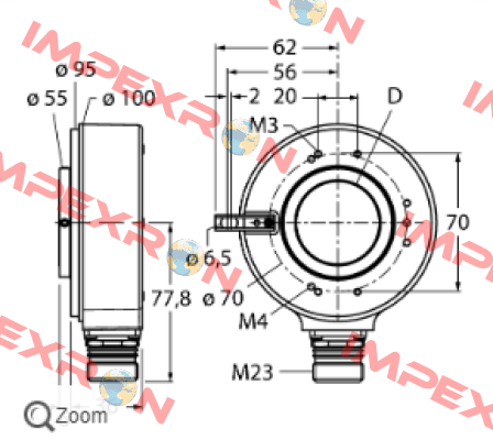 RI-42H25S4-2B2048-12M23 Turck