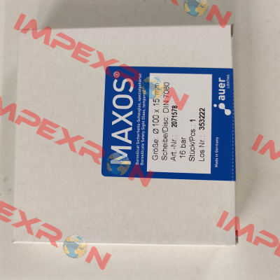 DIN 7080 100x15mm Maxos